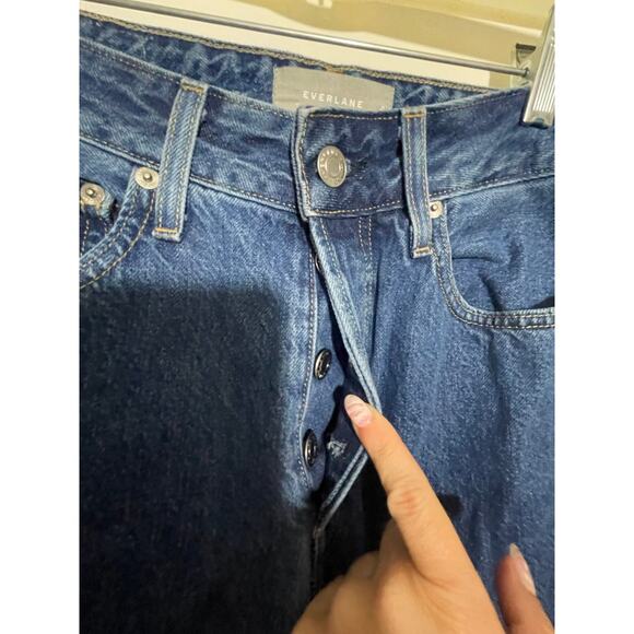 Everlane The Curvy 90s Cheeky Straight Jean 28 Ankle Western Dad Grandpa Rodeo - Picture 4 of 7